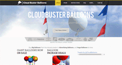 Desktop Screenshot of cloudbusterballoons.com